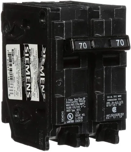 Miniatura 3 de SIEMENS Q270 - Interruptor de 70 amperios de doble polo tipo QP