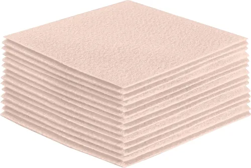 Miniatura 97 de FabricLA Hojas de fieltro acrílico para manualidades, cuadrados de fieltro precortados suaves de 4 x 4 pulgadas (3.9 in x 3.9 in), utiliza hojas