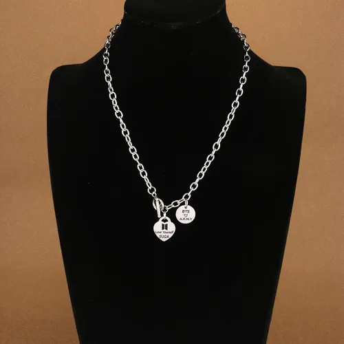 Miniatura 2 de ARETIS Kpop Bangtan - Collar para niños Be the best J-HOPE JIMIN JIN JK RM SUGA V Collar Bangtan Boys Lover Jewelry Gift for Bangtan Boys Fans