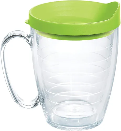 Miniatura 80 de Taza de viaje Tervis de doble pared transparente y colorida con tapa fabricada en Estados Unidos mantiene las bebidas frías y calientes, 24 onzas
