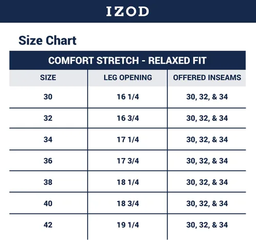 Miniatura 6 de IZOD Pantalones de mezclilla Comfort Stretch para hombre