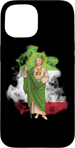 Miniatura 5 de Funda para iPhone 14 San Judas Tadeo con Bandera de México