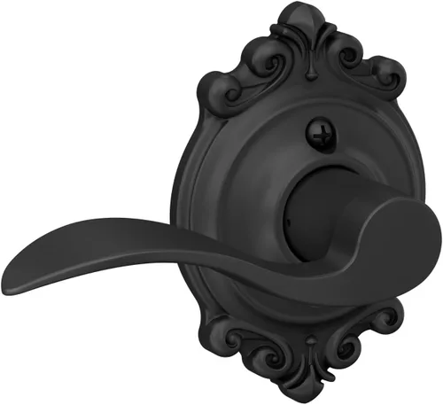 Miniatura 28 de SCHLAGE - Manija de puerta Accent con cerradura de paso libre para pasillo y armario en bronce antiguo - F10 ACC 716 Bronce Envejecido