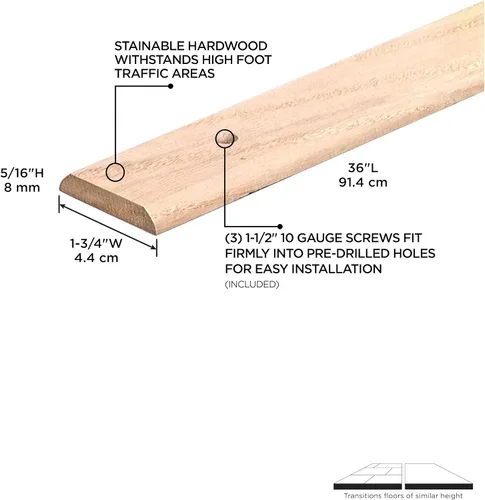 Miniatura 2 de M-D Building Products 85621 - Carpeta de costuras de 1-3/4 x 36 pulgadas, sin terminar