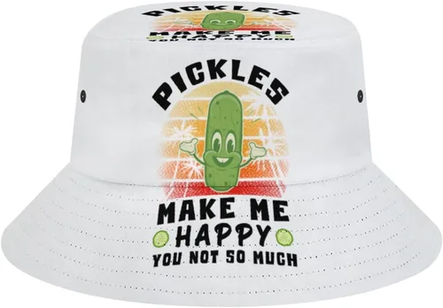 Miniatura 26 de Divertido sombrero de pescador de pepinillos, sombreros de sol de playa para mujeres y hombres, viajes de verano, sombreros de pescador al aire