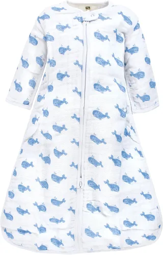Miniatura 12 de Hudson Baby Saco de dormir unisex de muselina de manga larga para bebé, manta portátil, saco de dormir color fantasía (Modern Safari)