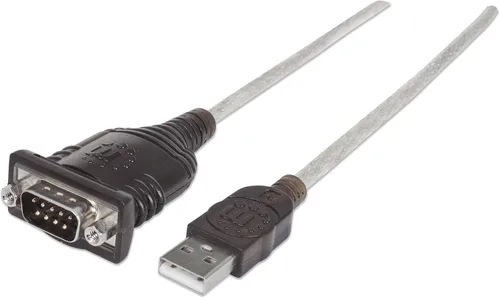 Miniatura 19 de Manhattan El convertidor USB a serie conecta un dispositivo serie a un puerto USB (205146) Adaptador serie USB-A a DB9 RS232 con cable de 18