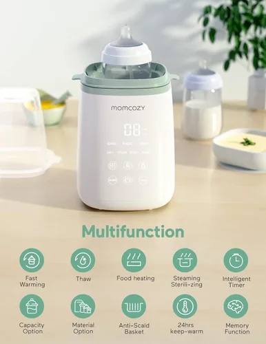 Miniatura 8 de Momcozy Esterilizador y secadora de botellas grandes de 3 capas y calentador de botellas Momcozy