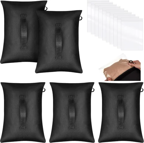 Arrowbash Bolsas de arena deportivas con polietileno a prueba de fugas, bolsas transparentes con anclajes pesados, bolsas de arena deportivas para