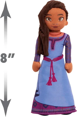 Miniatura 3 de Disney Wish - Asha de peluche parlante de 8 pulgadas, juguete interactivo, cabello negro y vestido morado, juguetes para niños de 2 años en adelante