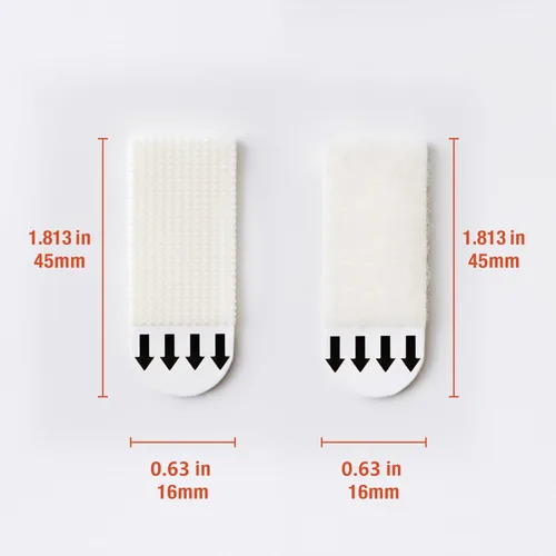 Miniatura 2 de MOVELYST 36 pares (72 tiras) de tiras pequeñas para colgar cuadros, cinta adhesiva de gancho y velcro removible, tiras adhesivas impermeables