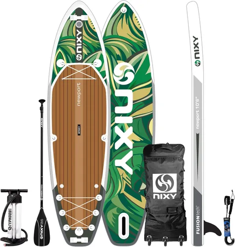 Miniatura 10 de NIXY Newport - Tabla de remo inflable de 10 pies 6 pulgadas, SUP de alto rendimiento, duradero y ligero para todos los niveles de habilidad, Exuma