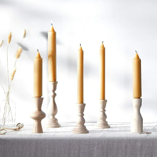 Miniatura 3 de Root Candles Velas rústicas sin perfume de mezcla de cera de abejas sin goteo Timberline Arista de 2 unidades, 9 pulgadas, cera de abeja