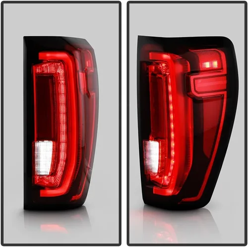 Miniatura 5 de KEEKPO - Para [tipo LED de fábrica] 2019-2023 GMC Sierra 1500 Luz trasera LED completa reemplazo de la lámpara de freno lado del pasajero Rojo