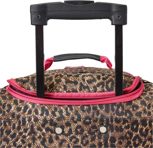 Miniatura 6 de Valija de viaje con ruedas, de 22 pulgadas, de Rockland, Pink Leopard), PRD322-PINKLEOPARD