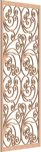 Miniatura 147 de 9 3/8"W x 24 3/8"H x 1/4"T Marilla Decorativos Paneles de Pared de Madera Calado, Abedul