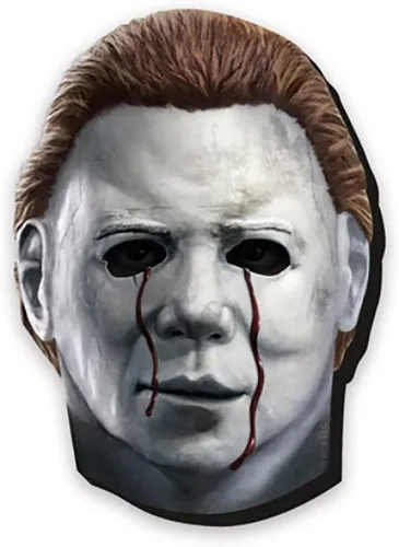 AQUARIUS Máscara de Halloween II con imán para refrigerador, casillero, pizarra blanca y sala de juegos, productos y coleccionables con licencia