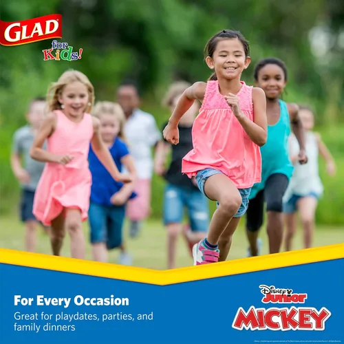 Miniatura 5 de Glad para Niños Vasos de Papel Desechables de Mickey y sus Amigos de Disney - Extra Resistentes, A Prueba de Remojo, Vasos de Papel Aptos para Niños
