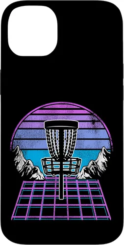 Miniatura 14 de Disco Golf Basket 90s Synthwave Sunset Retrowave Frisbee Golf Case para iPhone 15