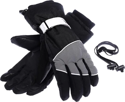 SINDALU Large Waterproof Insulated Ski Gloves Men Women, 200 g Thicken Filler Thermal Winter Gloves, Touch Screen Gloves, Breathable Warm Snowmobile