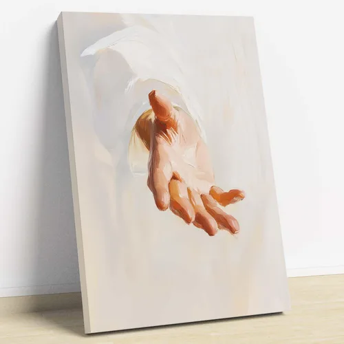Miniatura 38 de Arte de pared de acuarela de Jesús, pintura en lienzo cristiano, imágenes de las Escrituras, decoración de pared, póster con versículos bíblicos