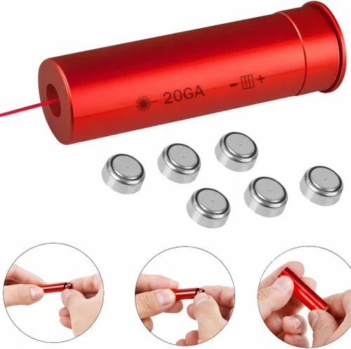 Miniatura 2 de GOTICAL Red Dot 20 - Obturador láser de calibre 20, 6 baterías incluidas (punto rojo láser de calibre 20)
