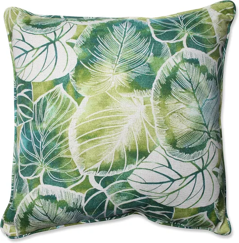 Miniatura 5 de Pillow Perfect Almohadas botánicas para interiores y exteriores, 2 unidades, acento, 16.5 x 16.5 pulgadas, naranja Sunny Daze