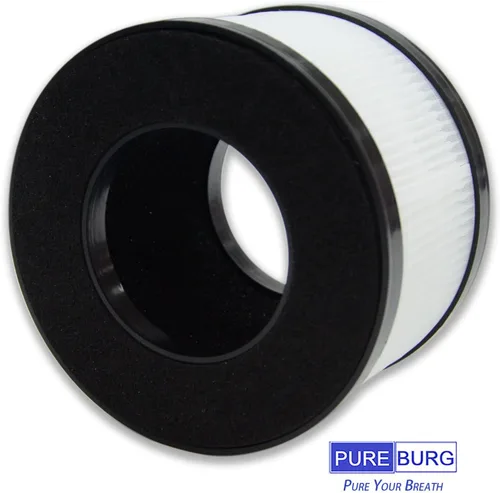 Miniatura 4 de PUREBURG Filtros de repuesto compatibles con purificador de aire HIMOX AP01 H01, paquete de 2 unidades H13 HEPA de 3 etapas de filtración de carbón
