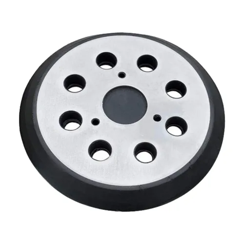 Almohadilla lijadora de gancho y bucle de 5 pulgadas y 8 agujeros con respaldo de metal, compatible con Porter Cable 343 382, reemplaza a DeWalt OE