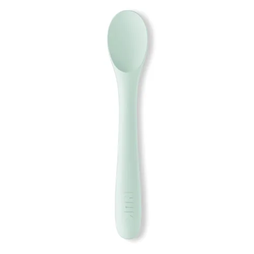 Miniatura 7 de NUK Cucharas de silicona para bebé, material de silicona duradero, fácil de sostener y alimentar, aptas para lavavajillas, sin BPA, paquete de 3