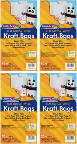 Miniatura 5 de Rainbow Kraft Bolsas, 6"X11", Blanco, 50 Bolsas