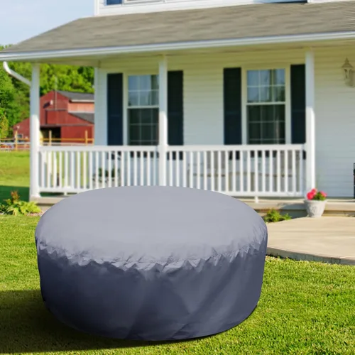 Miniatura 7 de Adnee Protector redondo de tapa completa para bañera de hidromasaje de 75 x 27.5 pulgadas, cobertura completa, reemplazo de fundas de bañera