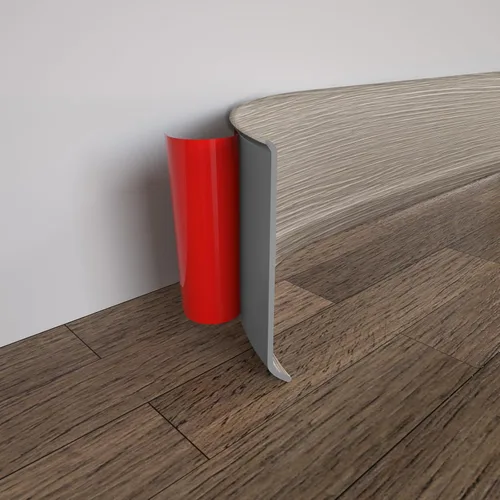 Miniatura 12 de COUKIU Moldura Flexible para Zócalo, 3 Pulgadas x 20 Pies Base de Pared de Vinilo Autoadhesivo Base Cove, Moldura de Base de Pared de Goma