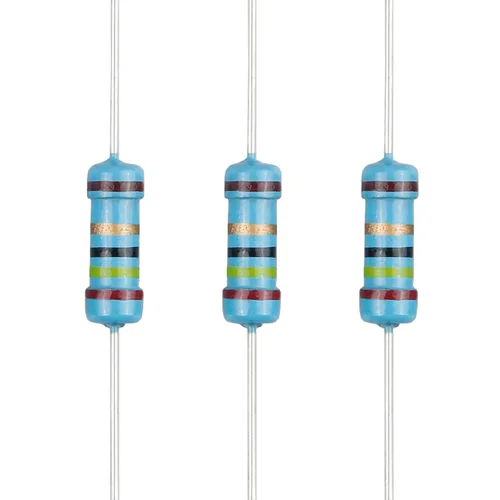 Miniatura 91 de 100 resistencias de 1 ohm 1/2 W (0.5 vatios) ±1% tolerancia de película metálica, resistencia fija de múltiples valores de resistencia opcional