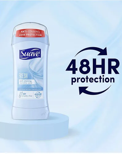 Miniatura 4 de Suave Desodorante 2.6 onzas 24 horas fresco invisible sólido (2.6 fl oz) (paquete de 2)