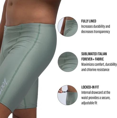 Miniatura 2 de Zoot Traje de baño para hombre Core Swim Jammer, Endurance Pro Racing Triatlón con protección UPF 50+