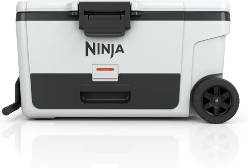 Miniatura 16 de Ninja Enfriador Enfriador FrostVault de 45QT con ruedas Aislado con cajón de almacenamiento Temp Dry Mantiene el hielo frío durante días