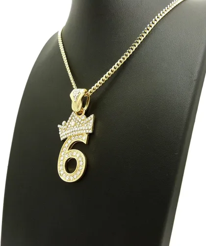 Miniatura 6 de COLGANTE CUBANO DE CADENA CUBANA DE 3 mm24" PARA HOMBRES, Metal, Circonia cúbica