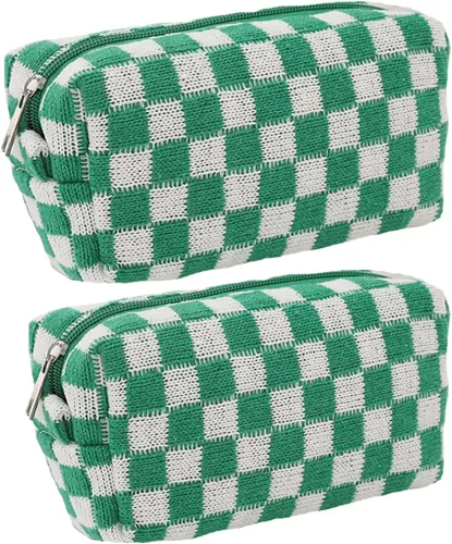 Miniatura 11 de SxoSyo Bolsas de cosméticos para mujer, bolsa de maquillaje grande, bolsa de viaje con cremallera, organizador de brochas de maquillaje para regalos