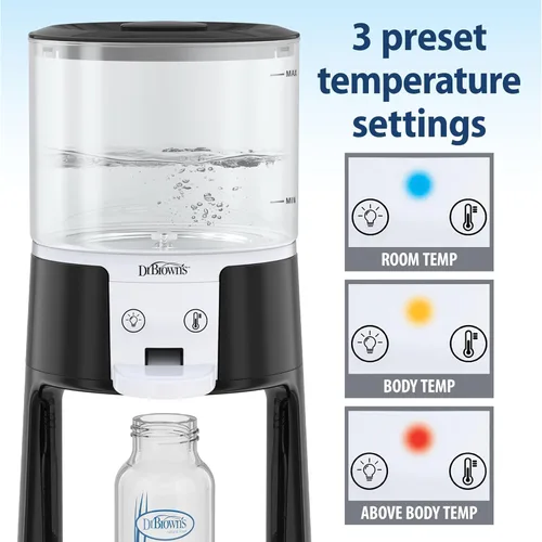 Miniatura 5 de Dr. Brown's Insta-Prep Dispensador de agua tibia con jarra de mezcla de fórmula para bebés, 36 onzas, color negro