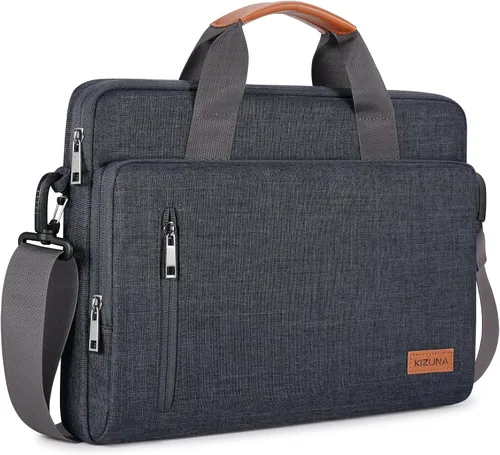 Miniatura 8 de KIZUNA - Funda para portátil de 12.5 pulgadas con bandolera, maletín de hombro para MacBook Air 13 M3 M2/MacBook Pro 14 M1 M2 Pro/13.3" Yoga Slim 7i