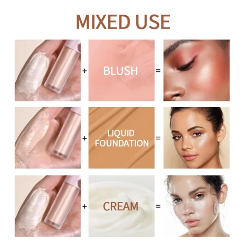 Miniatura 4 de Resaltador líquido de maquillaje - Resaltadores faciales y luminizadores, resaltadores de maquillaje para un brillo natural de larga duración, #2