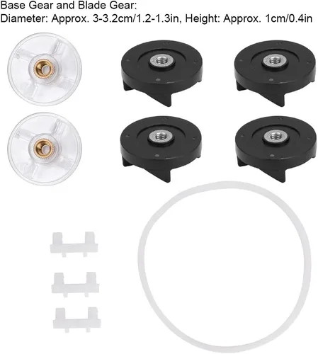 Miniatura 4 de Gavigain Reemplazo de engranaje base, 6 engranajes base y engranaje de cuchilla de repuesto para licuadora 250W – Accesorios de licuadora, reemplazo