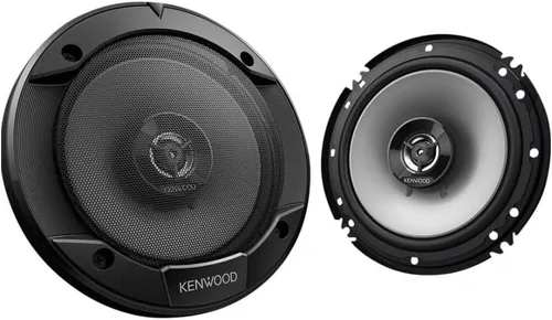 Kenwood KFC-1666S - Altavoces coaxiales de coche de 2 vías de 300 vatios de 6.5 pulgadas con potenciador de campo de sonido, par