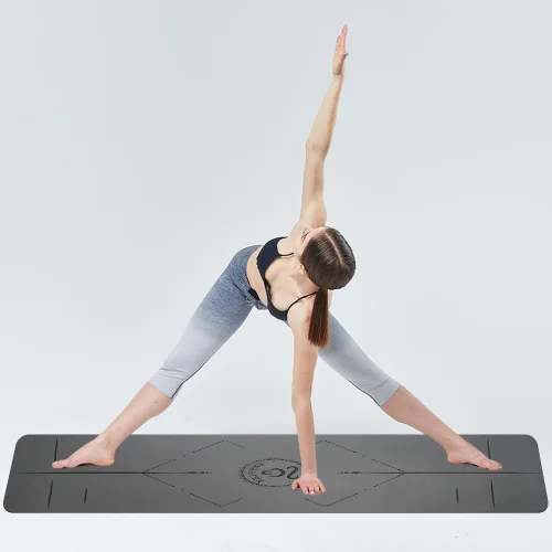 Miniatura 7 de Esterilla de yoga de goma natural, antideslizante, no tóxica, 2.835 x 1.055 x 0.197 in, yoga caliente, pilates, entrenamiento en el suelo