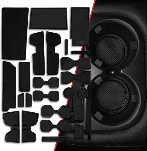 CupHolderHero Se adapta a accesorios Nissan Pathfinder 2013-2024 – Insertos de portavasos antideslizantes antipolvo interiores personalizados de