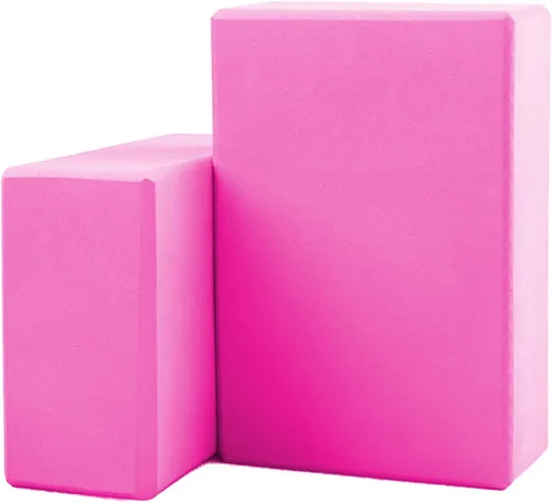 Miniatura 11 de Bloques de yoga, paquete de 2 bloques de yoga ligeros de espuma EVA de alta calidad, bloques de espuma de apoyo antideslizantes para yoga, pilates