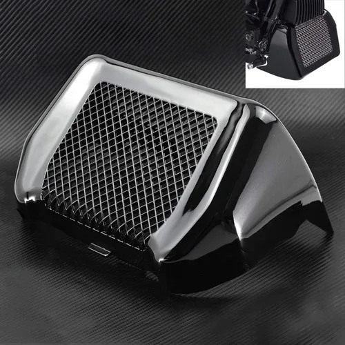 Miniatura 6 de Tyenaza Funda para enfriador de aceite de motocicleta, kit de protección para enfriador de aceite de motocicleta con soporte para Touring FLHT FLTRX