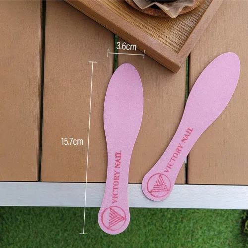 Miniatura 4 de 1PCS lima de pie rosa de cerámica de grano medio y áspero eliminación de callos de doble cara