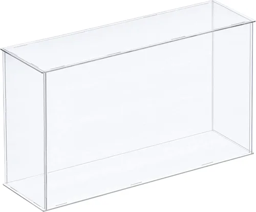 Miniatura 18 de MECCANIXITY Vitrina de acrílico Caja de plástico transparente montar escaparate a prueba de polvo 14x6.3x4.1 pulgadas para artículos coleccionables